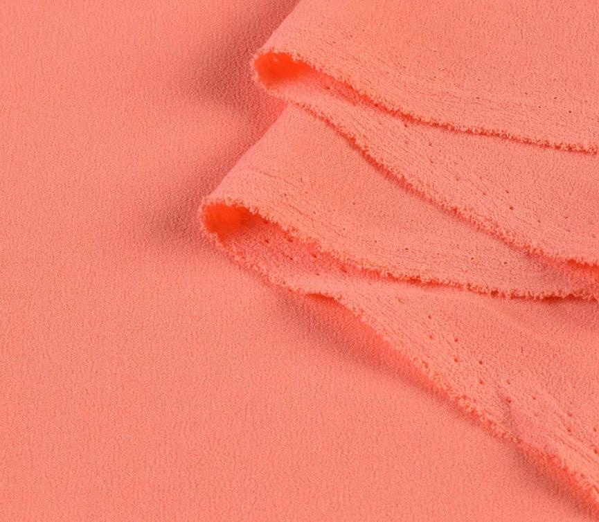 Ткань креп стрейч ширина 150 см Оранжевый (11412.050) - фото 1 Ткань креп стрейч ширина 150 см Оранжевый (11412.050) - фото 1