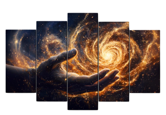 Картина модульная MAKO Вселенная в руках 80x125 см (MK50629)