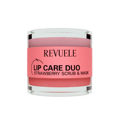Маска і скраб для губ Revuele Lip Care Duo смак Strawberry 5 г і 3,5 г