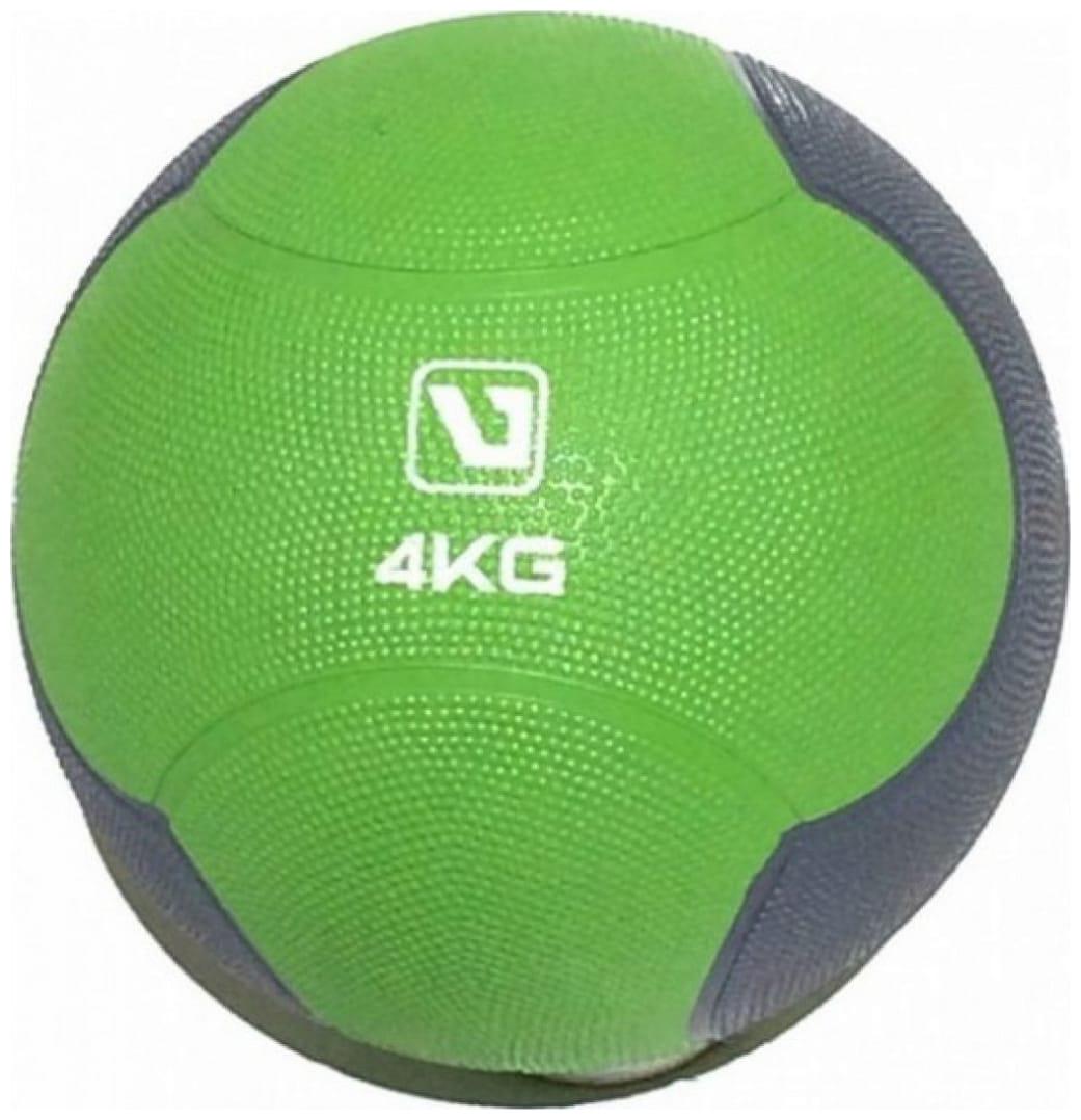 Медбол LiveUp MEDICINE BALL Уні 4 кг-216 мм Салатовий/Сірий (LS3006F-4)