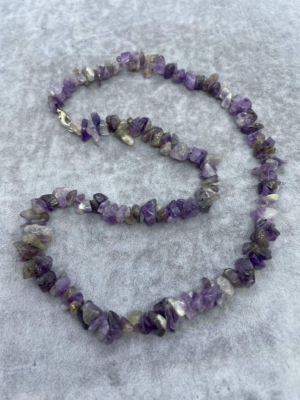 Бусы аметист 45 см Фиолетовый (9785)