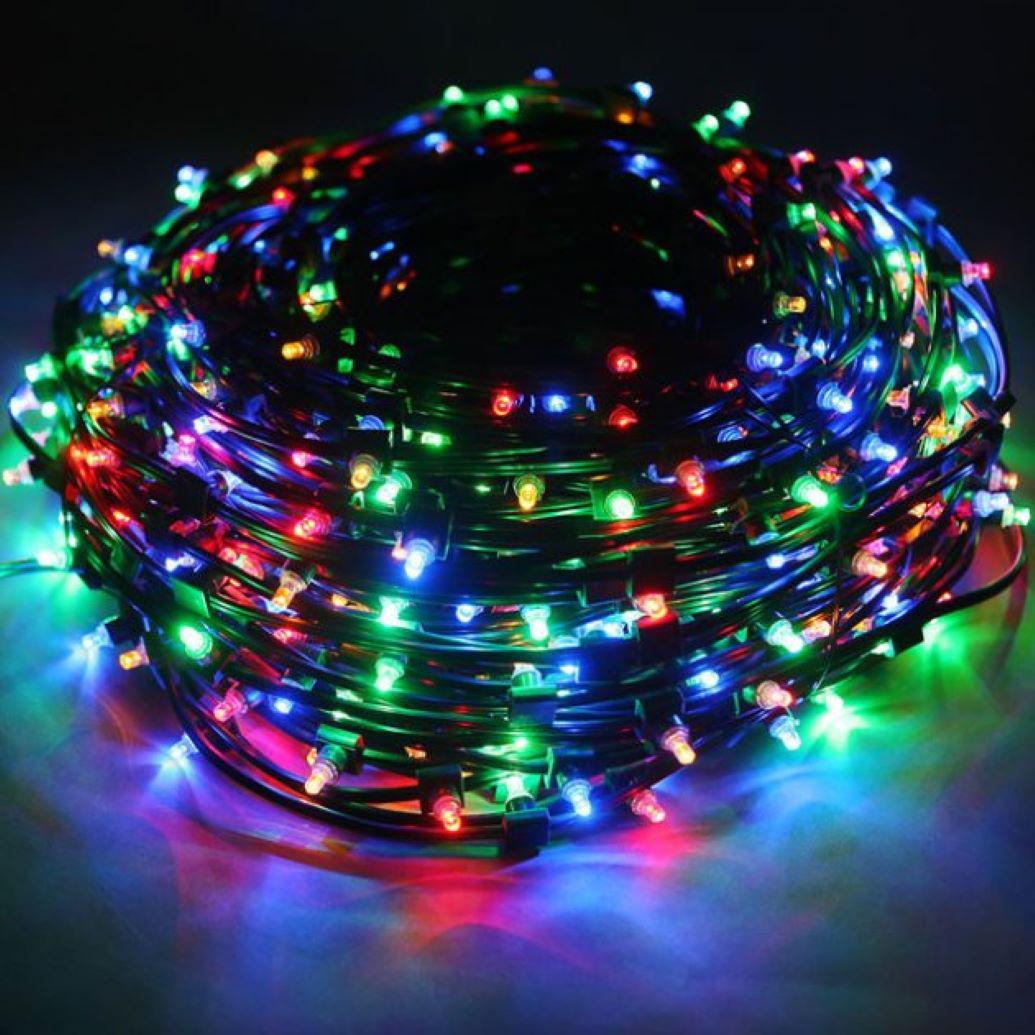 Гирлянда светодиодная Lampiki на 200 LED для помещения и улицы под накрытием 8 режимов от сети (175af6bb)