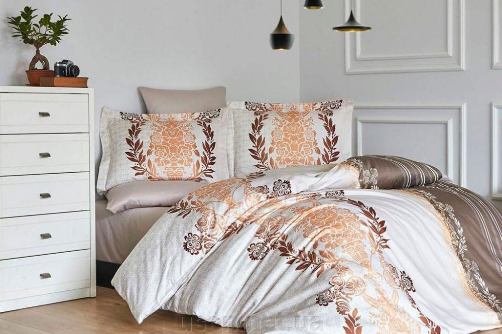 Постельное белье First Choice сатин Farah vizon евро (2000026094) Постельное белье First Choice сатин Farah vizon евро (2000026094)