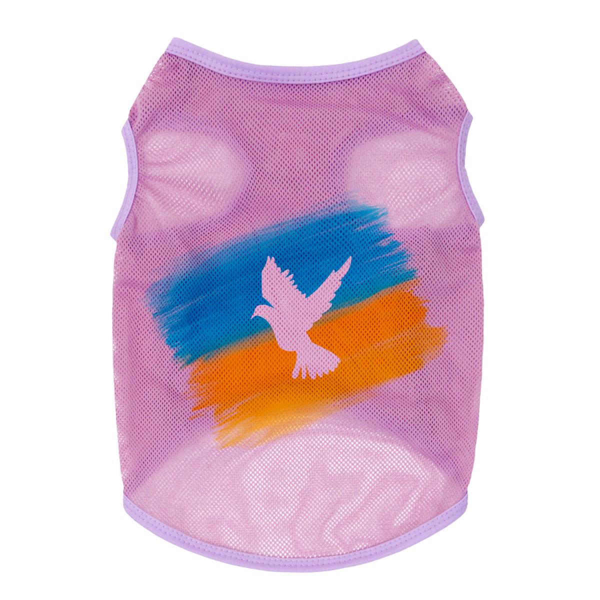 Майка для собак Waudog Clothes Флаг L Розовый (303-0229-7)