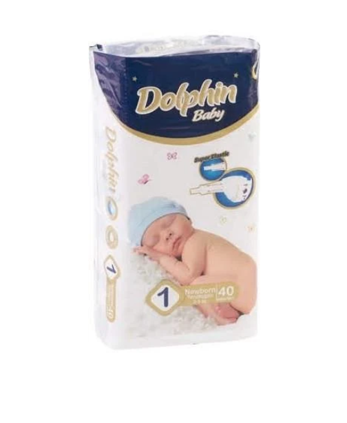 Подгузники детские Dolphin 1 Newborn 2-5 кг. 40 шт.