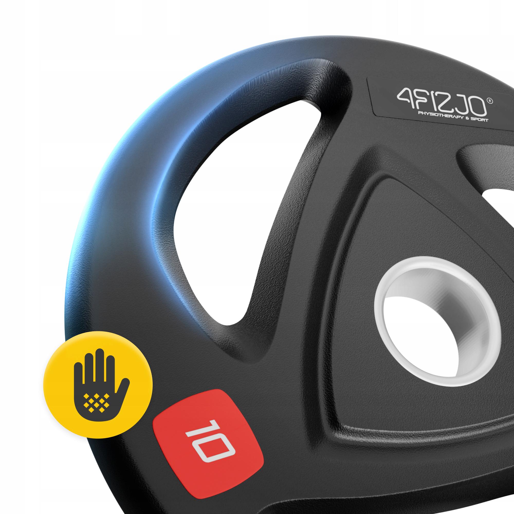 Диск олимпийский 4fizjo 2 шт. 10 кг 51 мм Black (P-5905973401289) - фото 2 Диск олимпийский 4fizjo 2 шт. 10 кг 51 мм Black (P-5905973401289) - фото 2