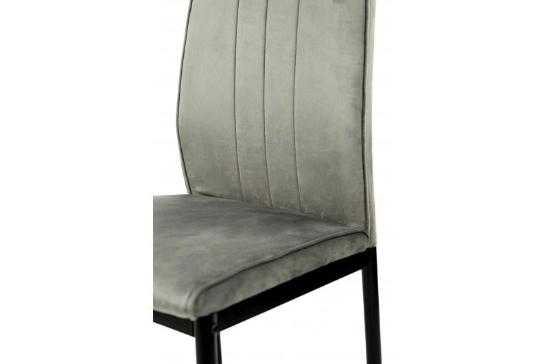 Кухонный стул Мікс Меблі Rich велюр Серый/Черный - фото 6 Кухонный стул Мікс Меблі Rich велюр Серый/Черный - фото 6