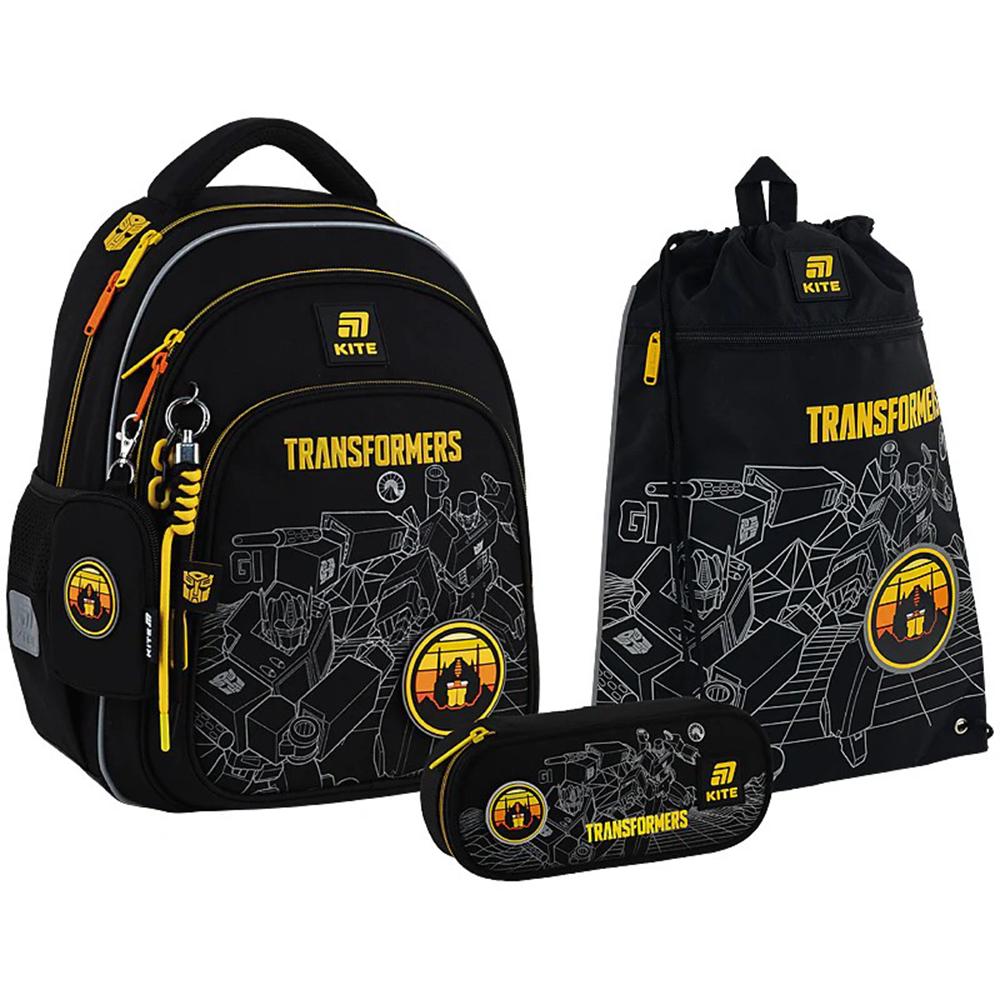 Школьный набор KITE Transformers Generations рюкзак/пенал/сумка для обуви (SET_TF25-763S)