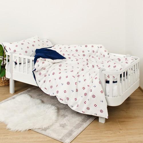 Комплект постельного белья детский Twins Ocean 4 элемента Синий