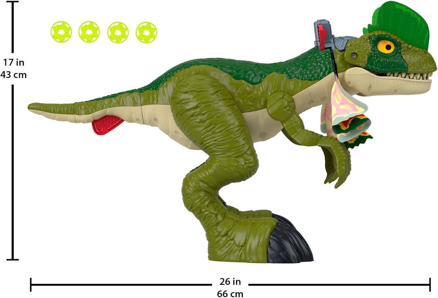 Дитяча ігрова фігурка Imaginext Jurassic World Dilophosaurus Fierce Launchin (669632126) - фото 5 Дитяча ігрова фігурка Imaginext Jurassic World Dilophosaurus Fierce Launchin (669632126) - фото 5