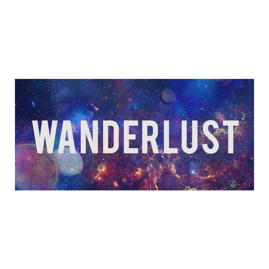 Полотенце с принтом Wanderlust 150х70 см (PLB_21J050)