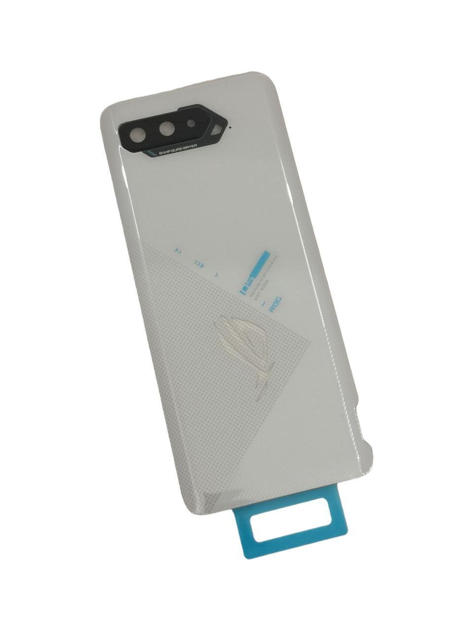Крышка задняя Asus ROG Phone 5/ROG Phone 5s/ZS673KS/стекло камеры White (000009703)