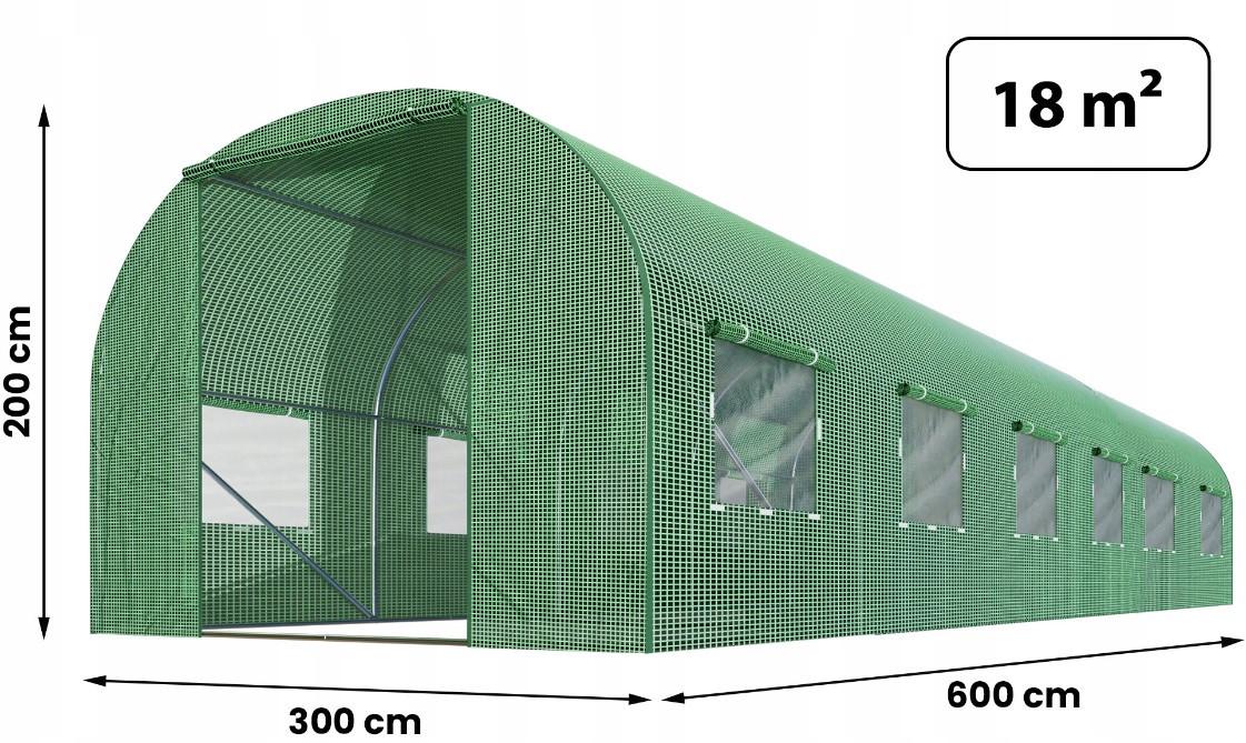 Плівка поліетиленова армована для теплиці 18 м² 300х600 см Зелений - фото 2