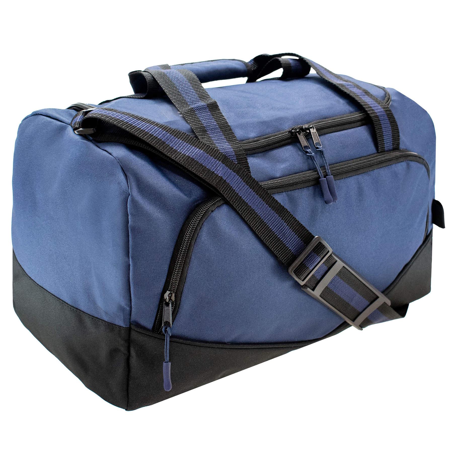 Сумка дорожня спортивна SEMI LINE 29 л A3026-6 поліестер 600D см 44,5x28x23,5 см Темно-синій/Чорний