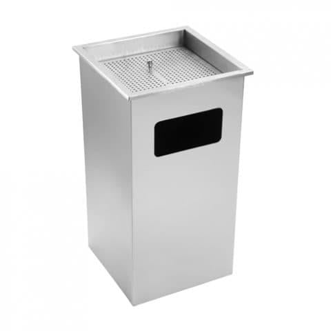 Пепельница напольная металлическая прямоугольная 50 л (900072) Пепельница напольная металлическая прямоугольная 50 л (900072)