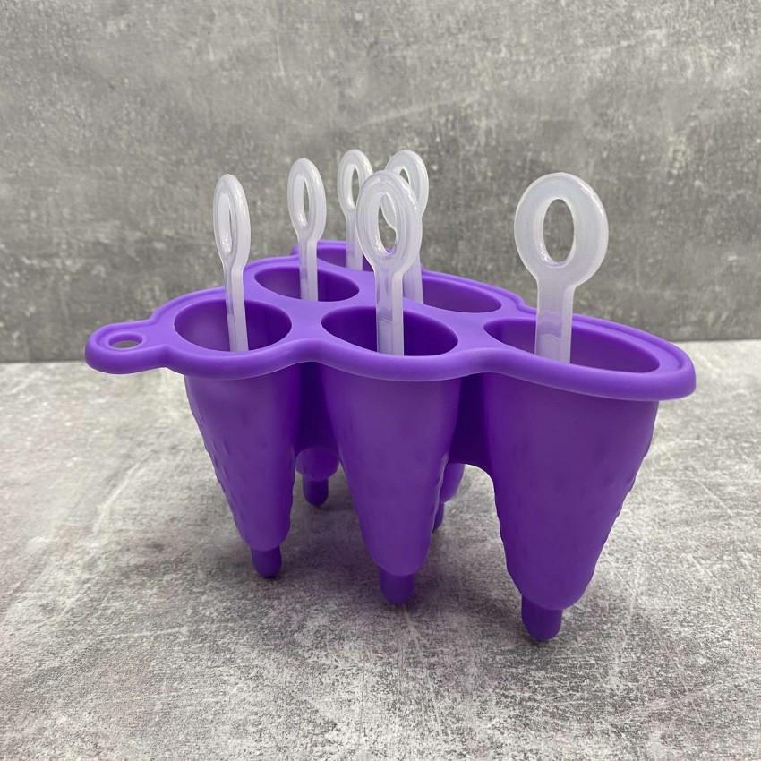 Форма для морозива Empire EM-9812 cиліконова 6 шт. Фіолетовий (1850442055) - фото 2 Форма для морозива Empire EM-9812 cиліконова 6 шт. Фіолетовий (1850442055) - фото 2