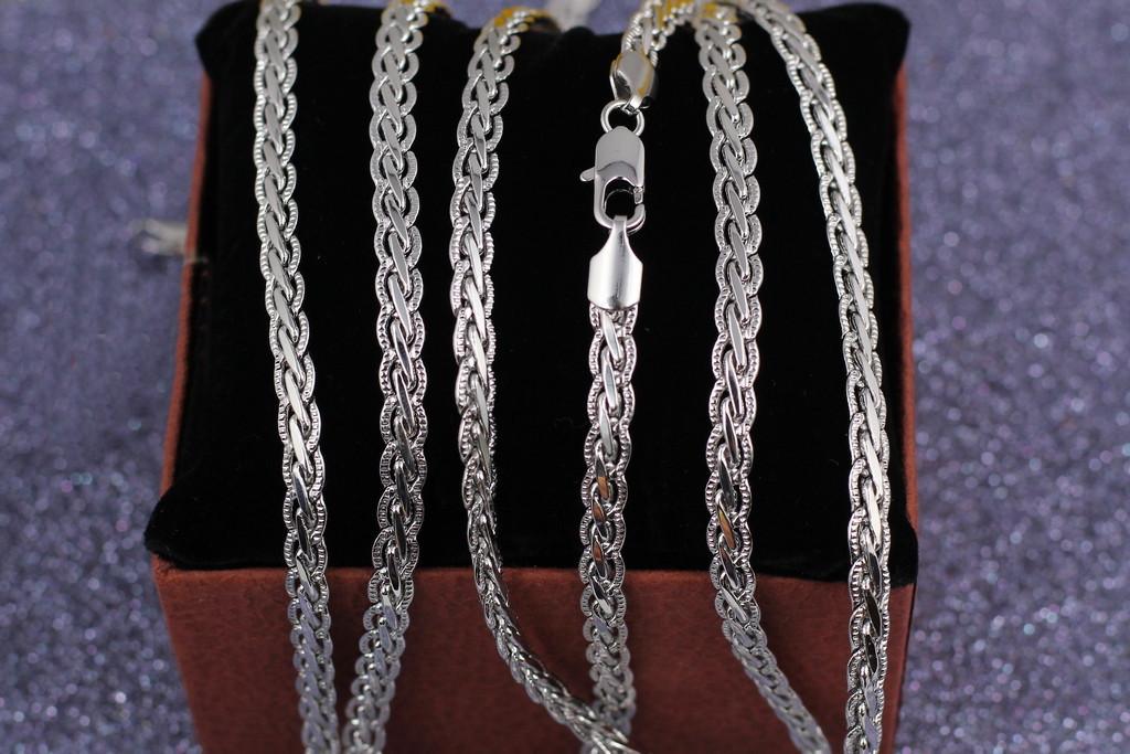 Цепь Xuping Jewelry Косичка 50 см 5 мм Серебристый (1424957489)