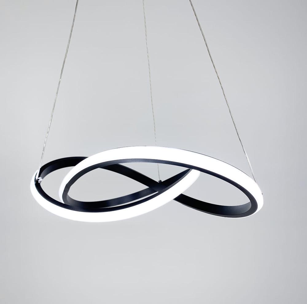 Люстра подвесная Led 100х52 см Черный (SG 12 BK) - фото 8