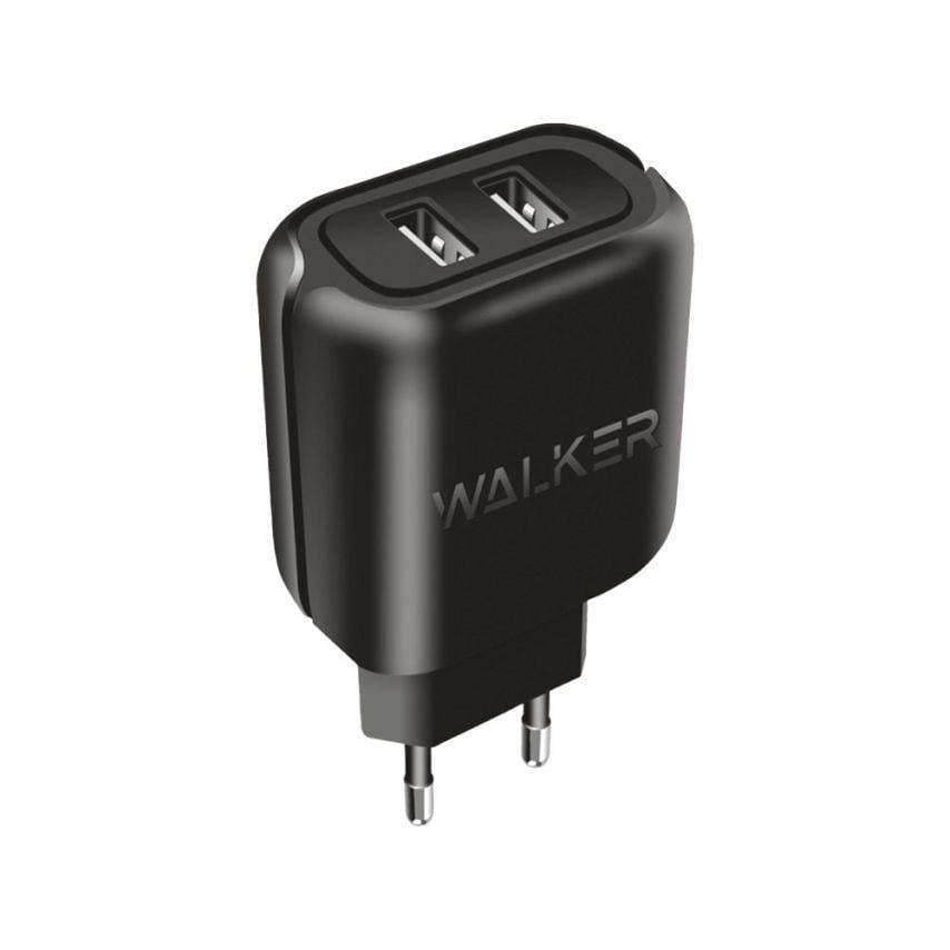 Адаптер Walker WH-27 2USB /2.1A Black
