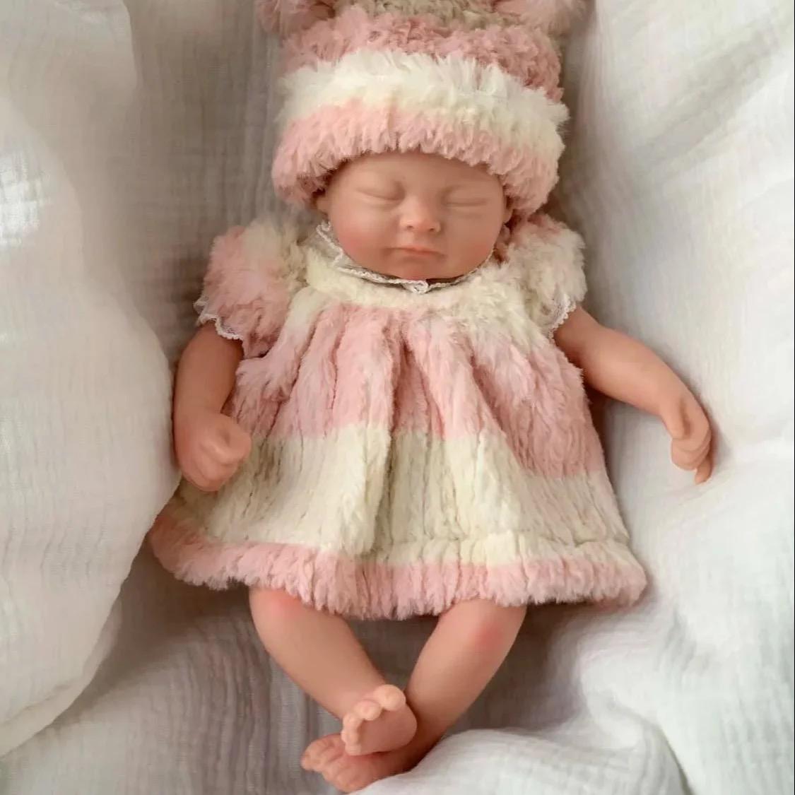 Кукла силиконовая коллекционная девочка пенки из мягкого литого силикона полностью анатомическая 28 см - фото 3