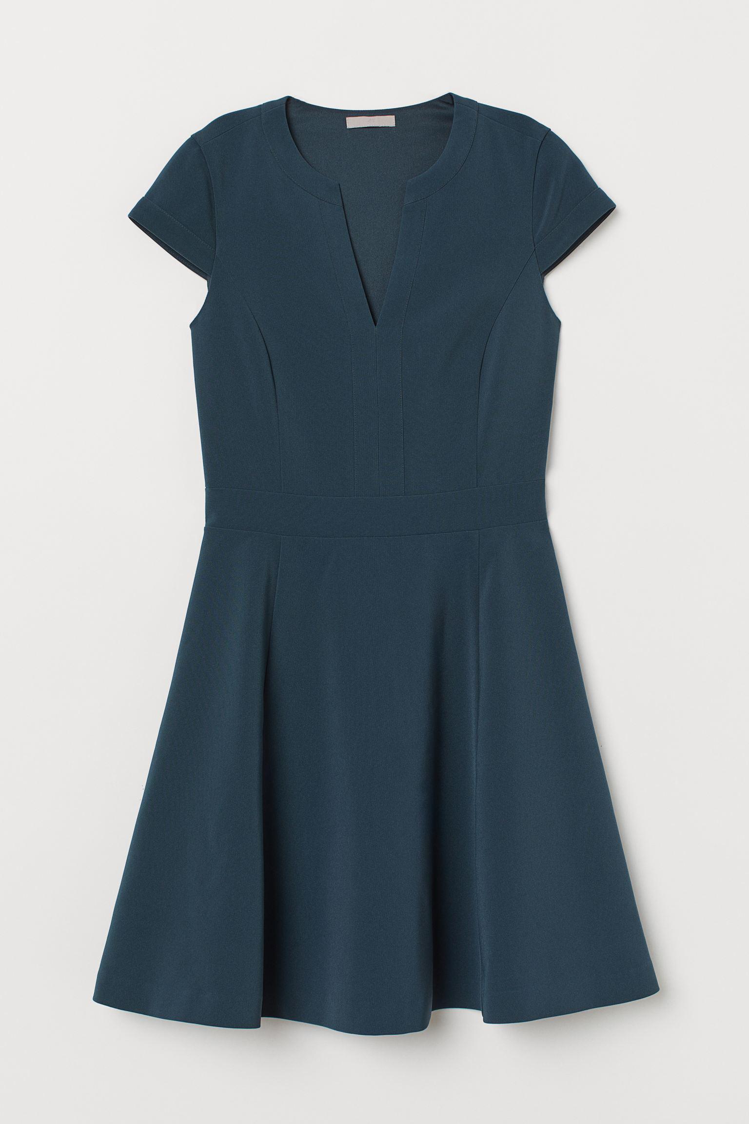 Платье H&M р. 38 Темно-зеленый (24027063650)