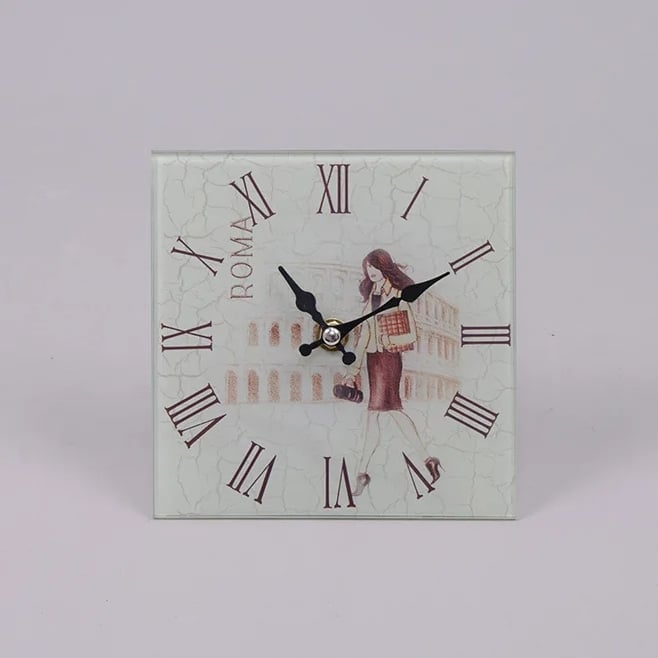 Часы стеклянные Flora (8953)