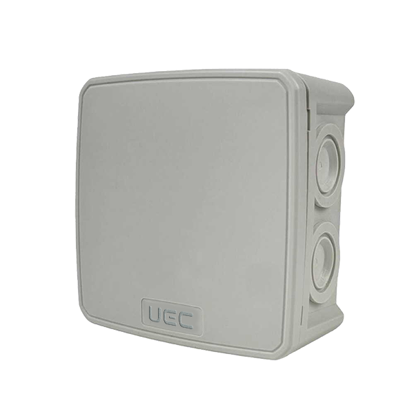 Распределительная коробка UEC 75x75x48 наружная 6 вводов IP54 Серый (JB-075-075-048-G-IP54-GR)