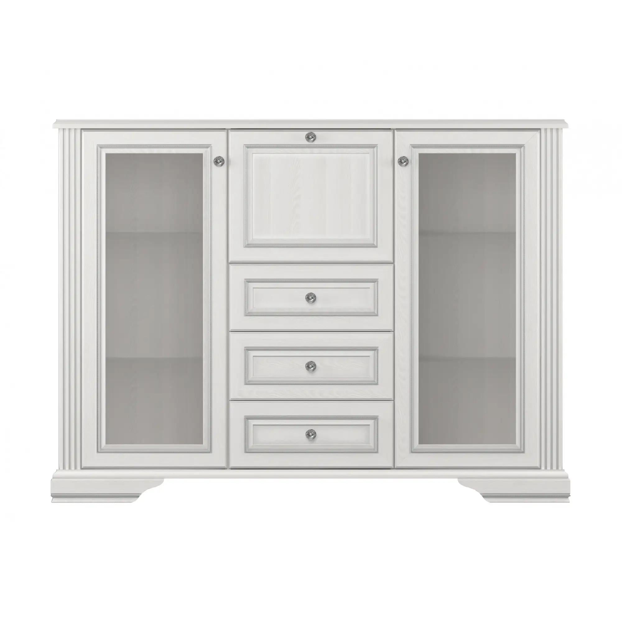 Комод у вітальню Гербор Вайт 2W3S1B Ясен сніжний/Сосна срібна (GRB-1028)