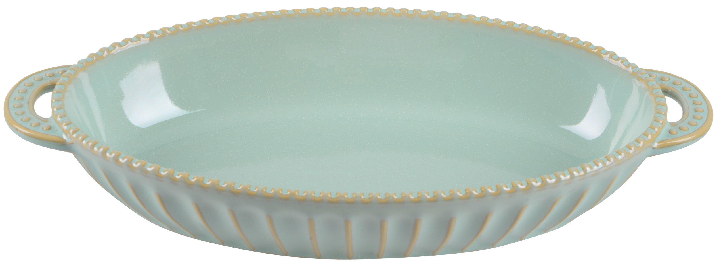 Форма для выпечки Limited Edition Allegra Oliva овальная керамическая 34x16,5x6 см (GJH010-34-2-131)