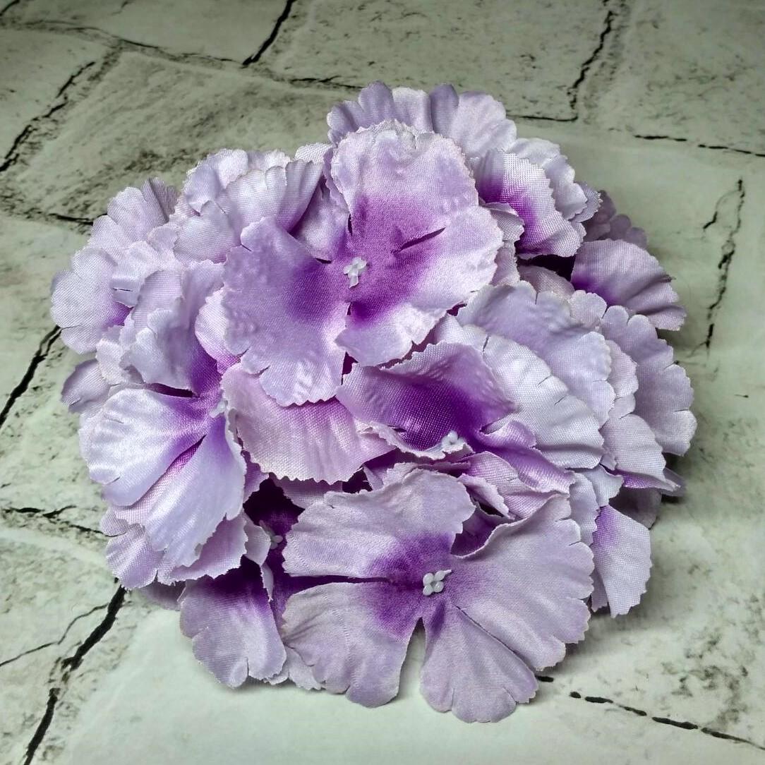 Искусственная головка Гортензии диаметр 16 см Сиреневый (9222-004)