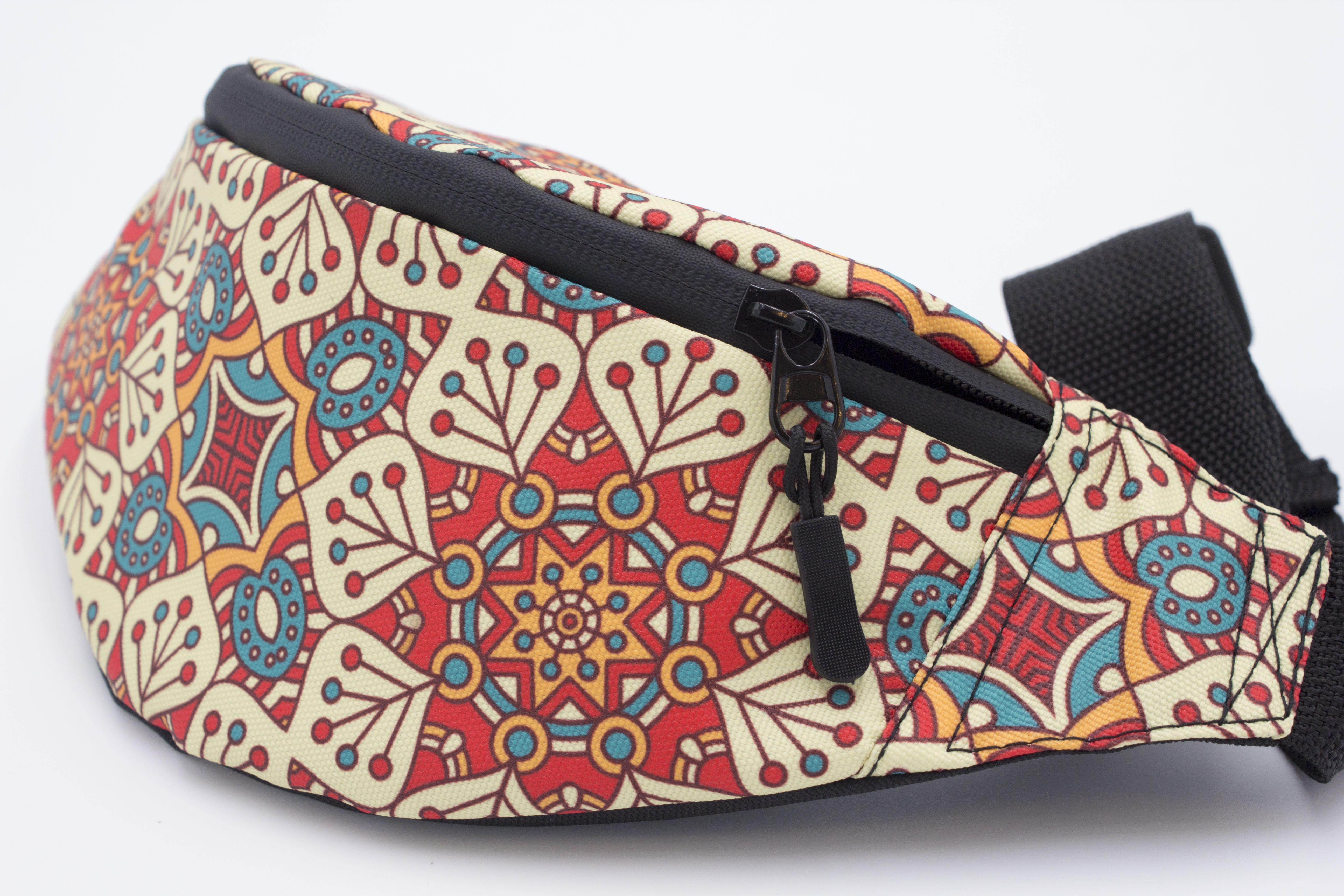 Сумка бананка Бохо Червоний (BK-005) - фото 5 Сумка бананка Бохо Червоний (BK-005) - фото 5