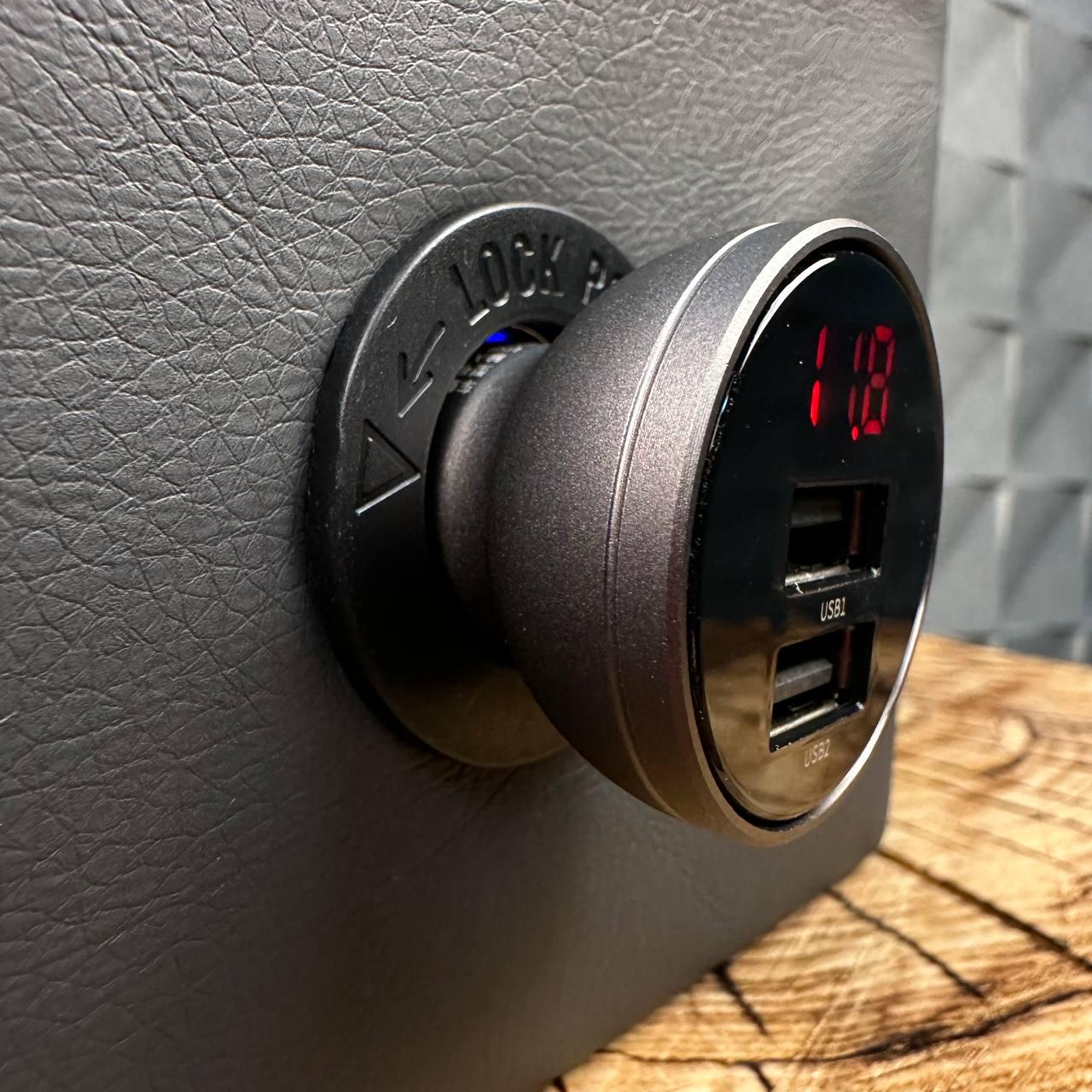 Быстрая зарядка в прикуриватель BASEUS с вольтметром на 2 USB 48А 24W - фото 4 Быстрая зарядка в прикуриватель BASEUS с вольтметром на 2 USB 48А 24W - фото 4