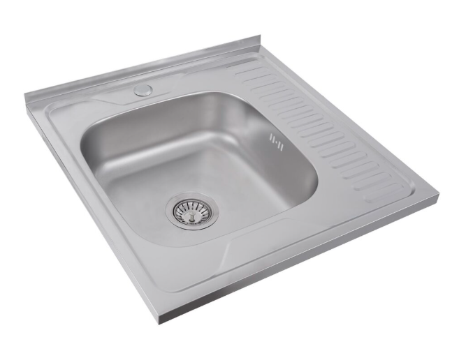 Мойка для кухни из нержавеющей стали Valeso сатин 6060 L 0,7/160 мм