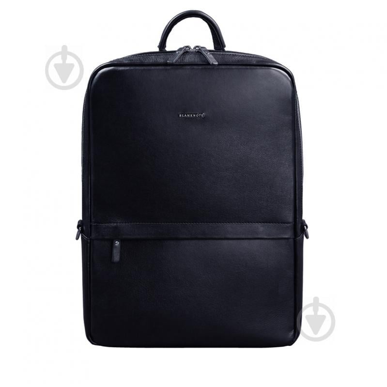 Темно-синий кожаный мужской рюкзак Foster BlankNote (BN-BAG-39-navy-blue)