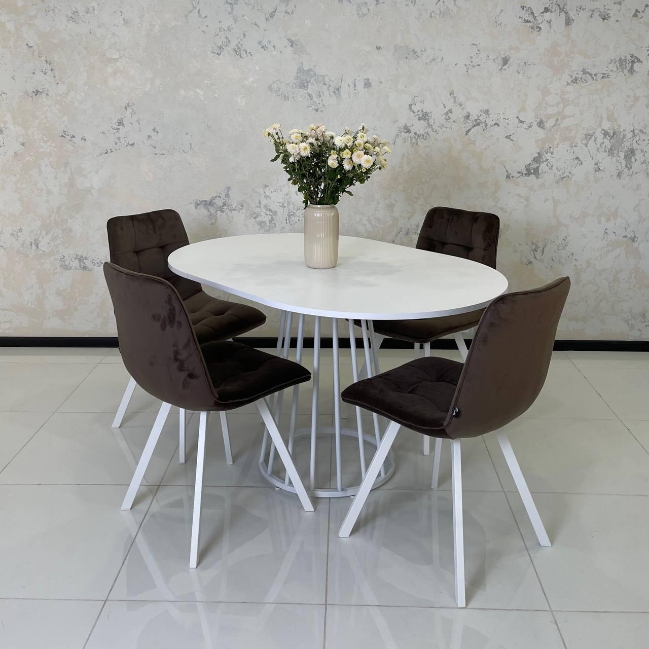 Стіл розсувний круглий Elegant D1100 в стилі Loft лофт (УТП026160)