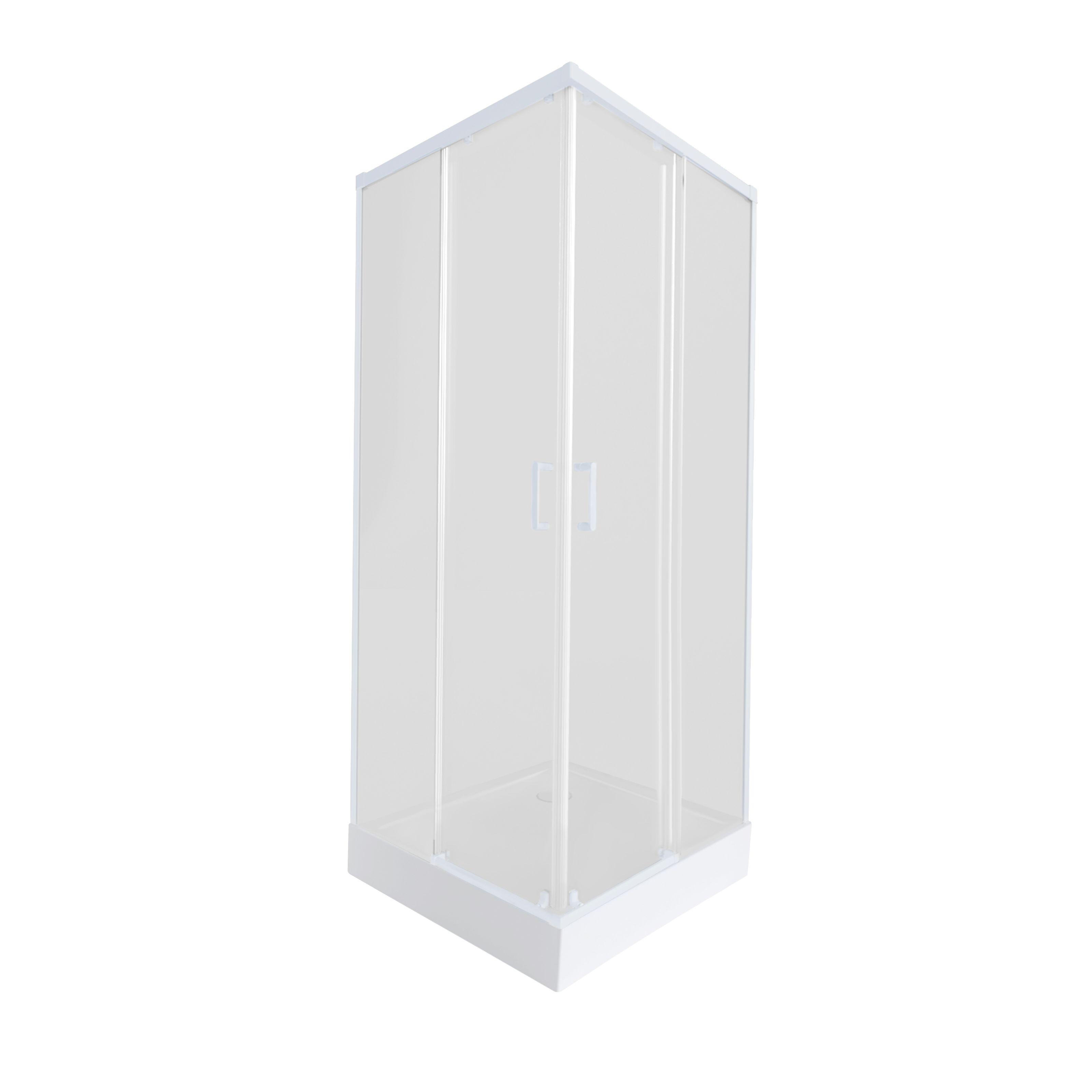 Душевая кабина Qtap Taurus/Tern TAUWHI1099SC6SET 90x90x202 см Белый (124537)