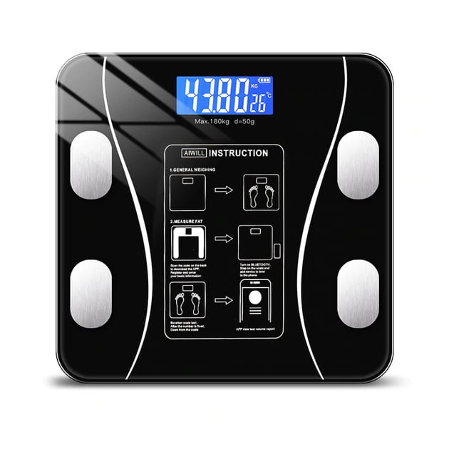 Смарт-весы напольные Bluetooth до 180 кг (A-8003)