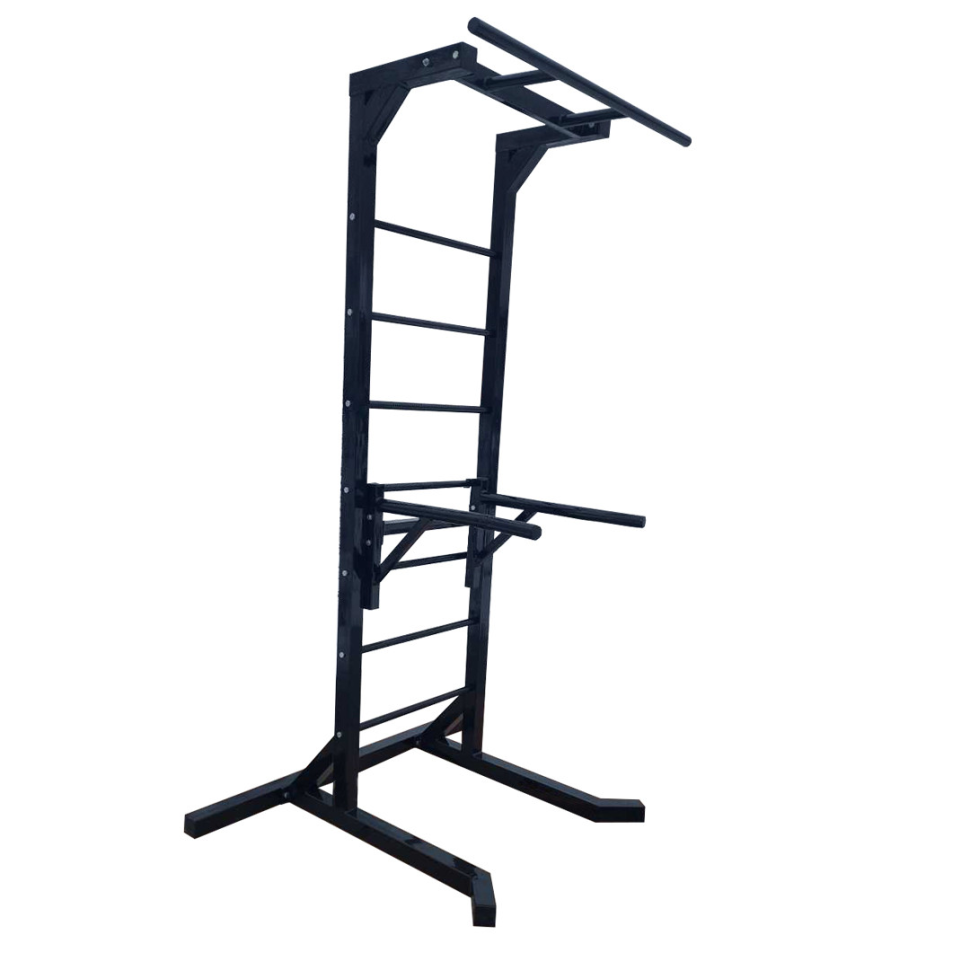 Турник с брусьями и прессом с отдельной шведской стенкой 60х60 мм Черный (2522949970_rn_2)