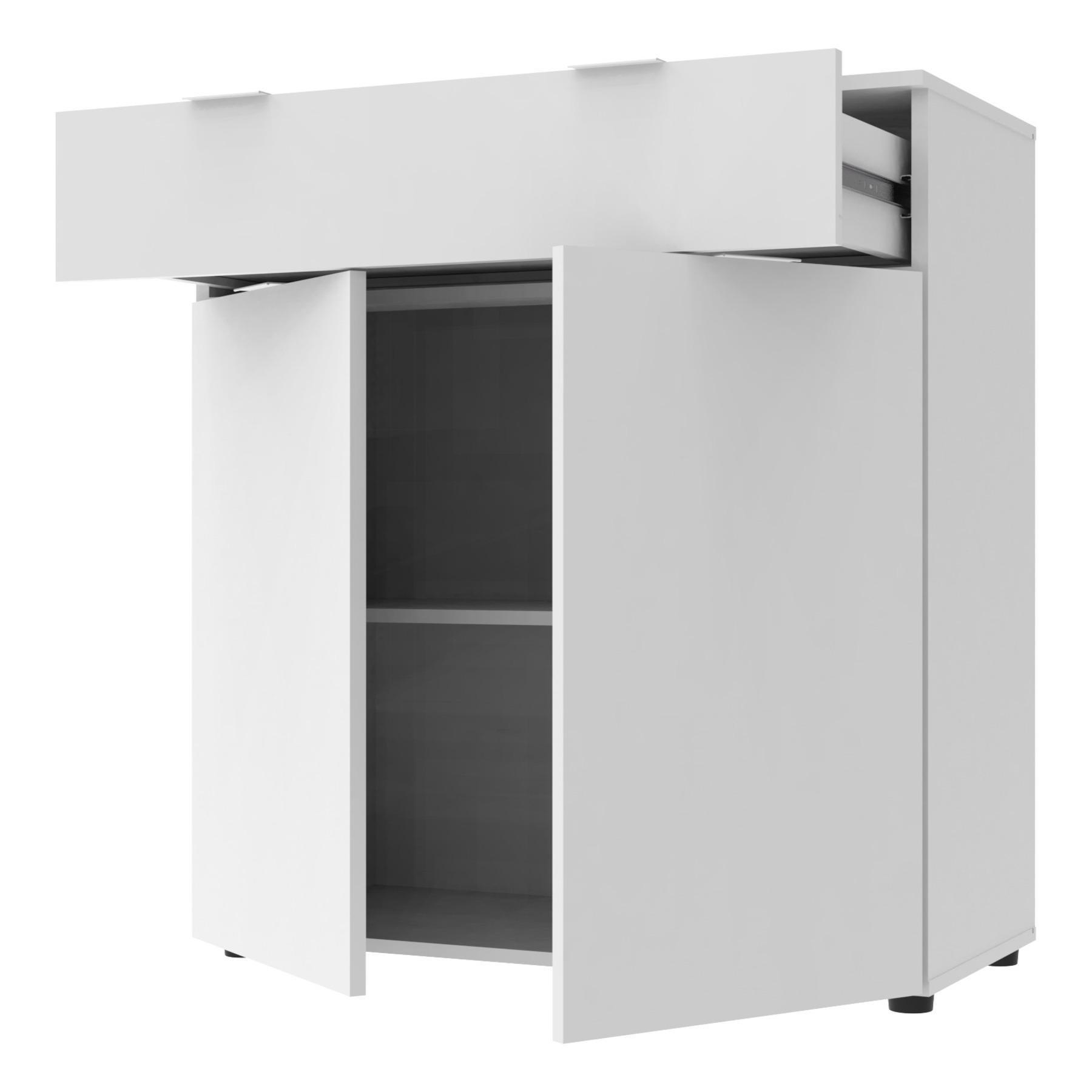 Комод в гостиную Doros Рон 2 80х38х100 см Белый - фото 4 Комод в гостиную Doros Рон 2 80х38х100 см Белый - фото 4