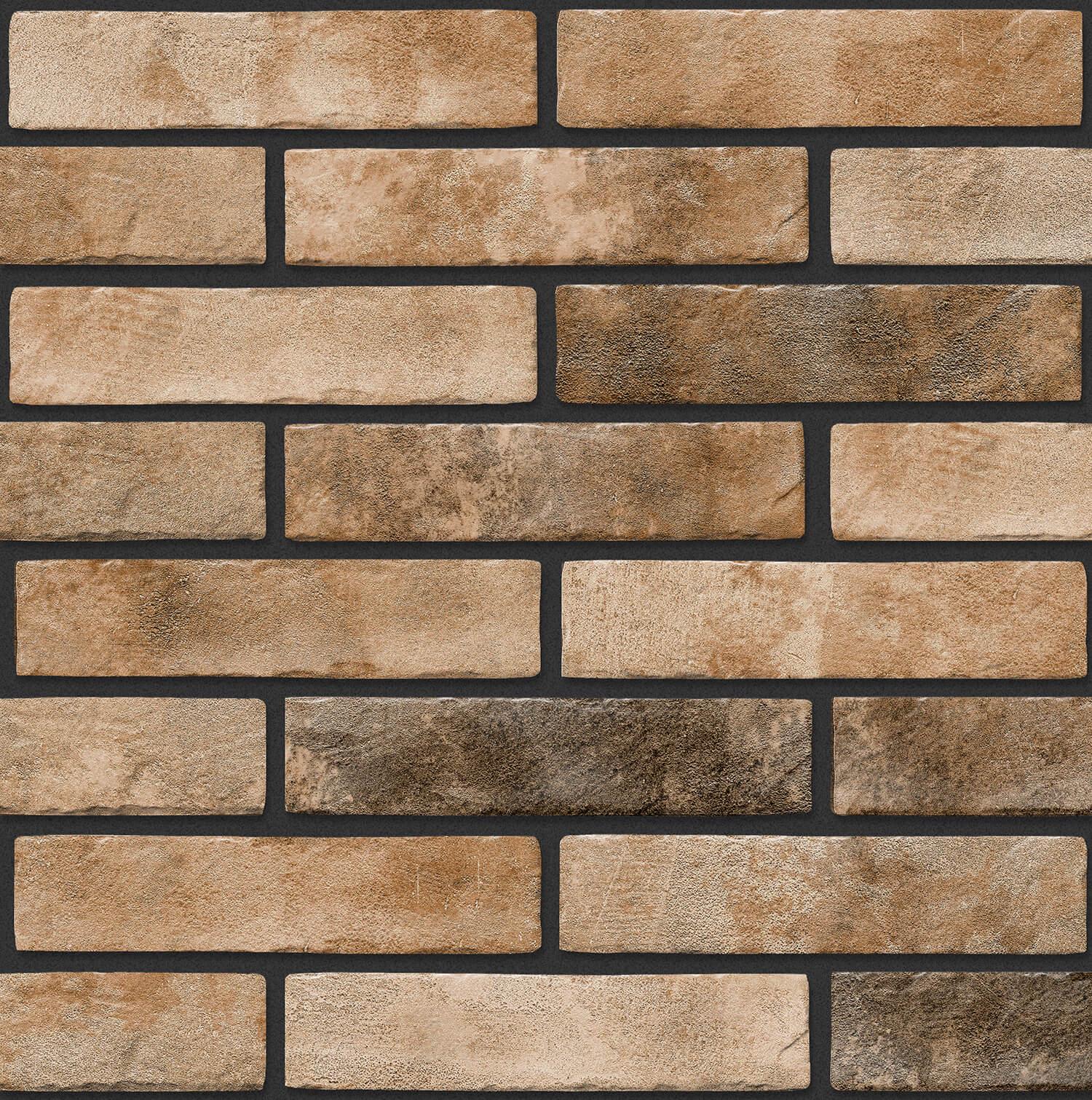 Термопанель фасадная Klinker Brick Golden Tile с фасадной плиткой Оранжевый (25355954)