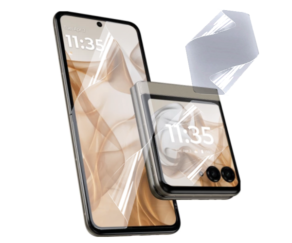 Пленка противоударная гидрогелевая Hydrogel Film для Motorola Razr 50/Razr 60/Razr 2024 Transparent