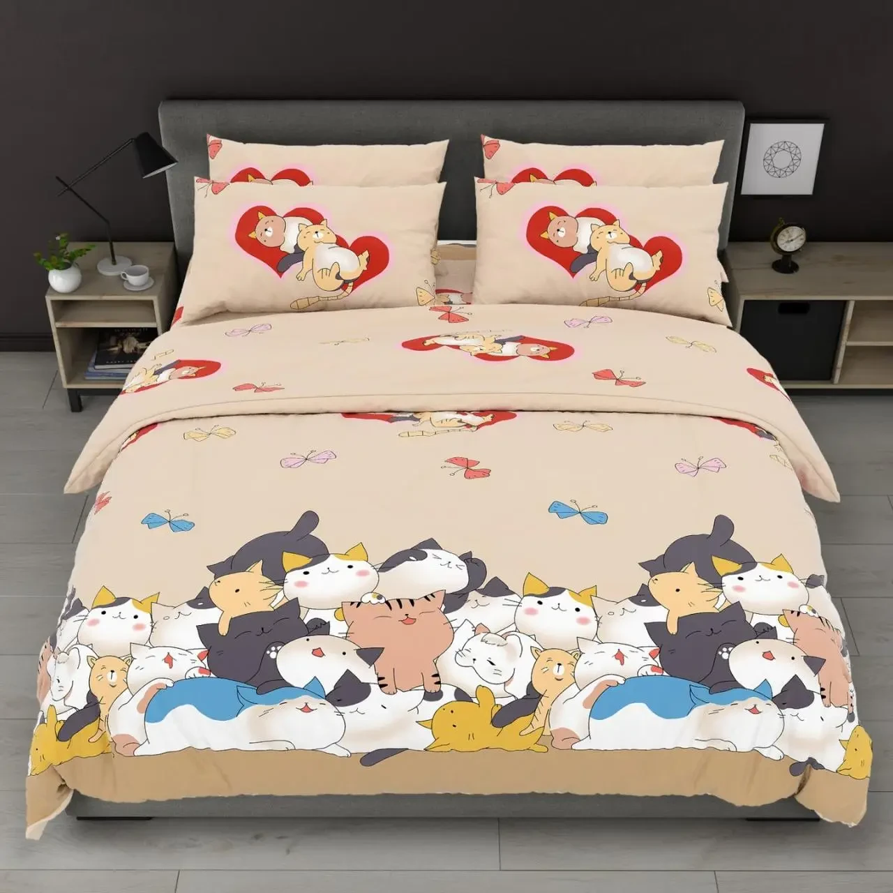 Пододеяльник Компания Котиков бязь голд люкс 220х240 см