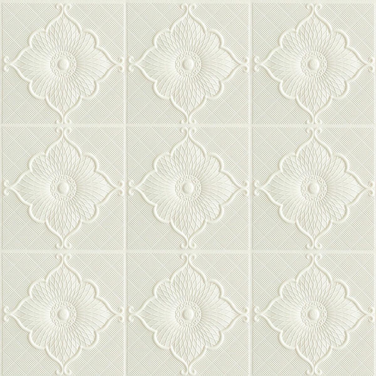 3D-панель самоклеющаяся декоративная потолочно-стеновая цветок 700x700x5,5 мм 163 (SW-00000184)