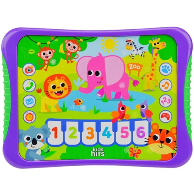 Інтерактивна іграшка планшет Мій веселий Zoo назви тварин/звуки/вірши/мелодії (KH01/005)