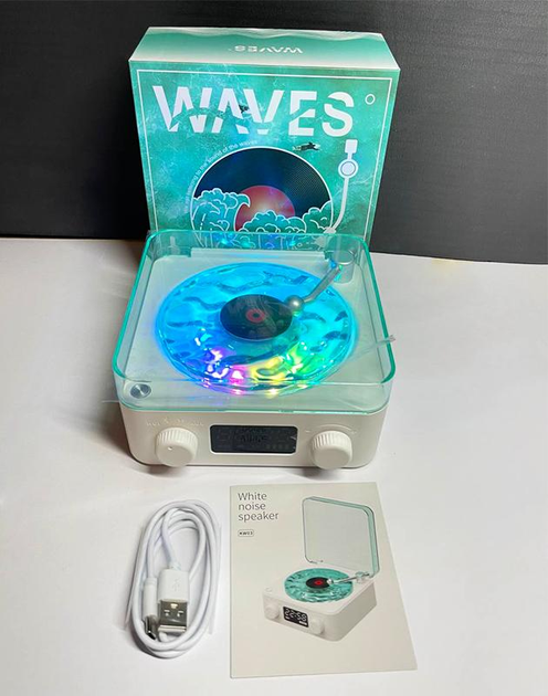 Ночник в стиле ретро-проигрывателя с Bluetooth 14х15х6 см - фото 4 Ночник в стиле ретро-проигрывателя с Bluetooth 14х15х6 см - фото 4