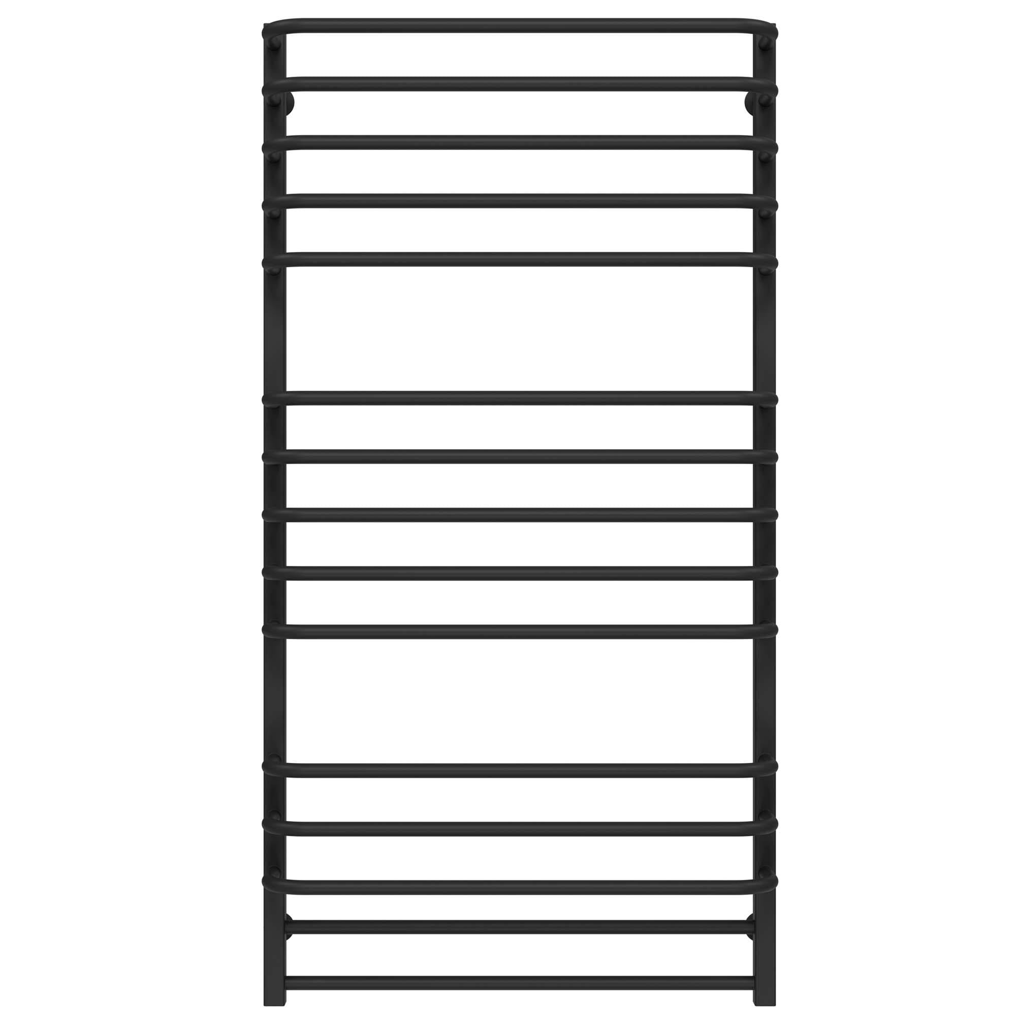 Полотенцесушитель водяной Deffi Lux П15 боковое левое подключение нержавеющая сталь 700х1400 мм Черный (A.LU.140.70.15.B.B)