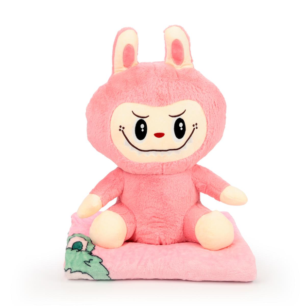 М'яка іграшка-плед подушка Colorful Home Лабубу 3в1 50 см Червоний (LAB2R) - фото 8