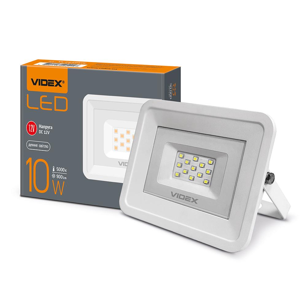 Прожектор Videx LED DC 12V 10W 5000K біле світло 900Lm 115x112x27 мм (480727) - фото 3