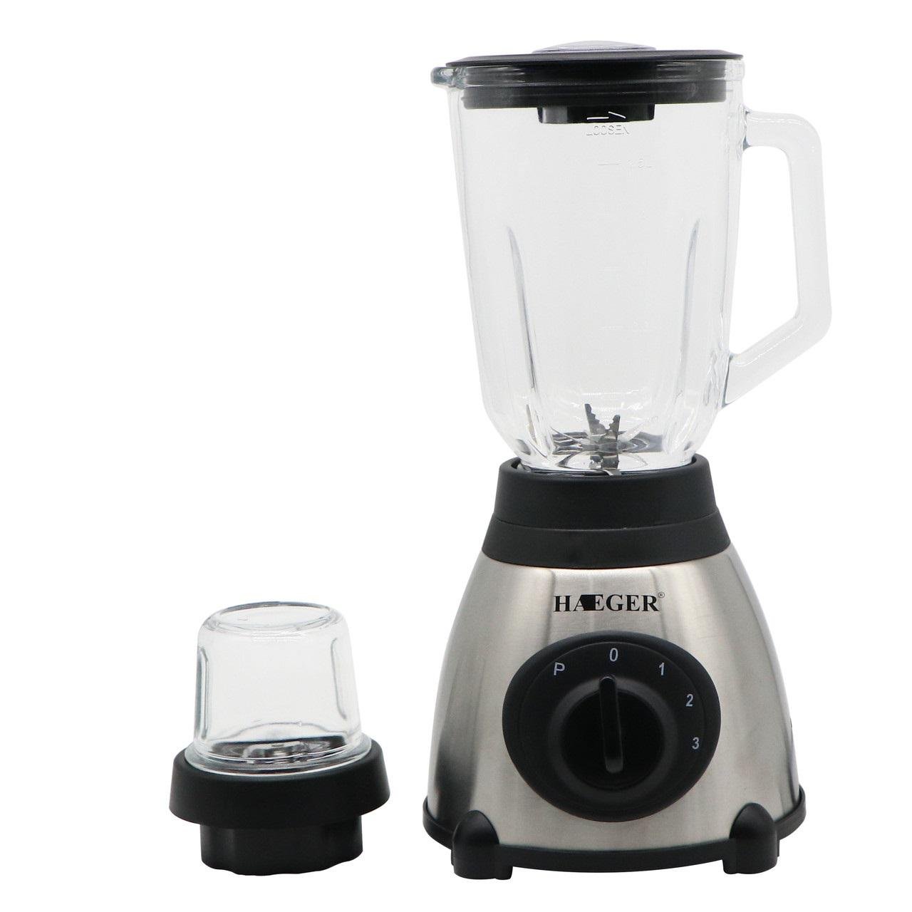 Стационарный блендер с кофемолкой Haeger HG-288 850 Вт Серебристый (1552377618)