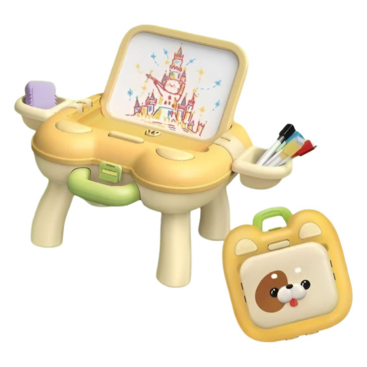 Дитячий столик для малювання 899-91 Yсобачка маркери Жовтий (31232418)
